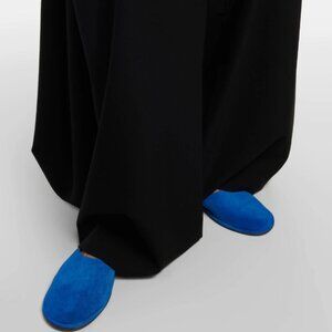 Unbranded Cobalt Blue Faux Suede Slipper Moccasin Flats | Size 9.5